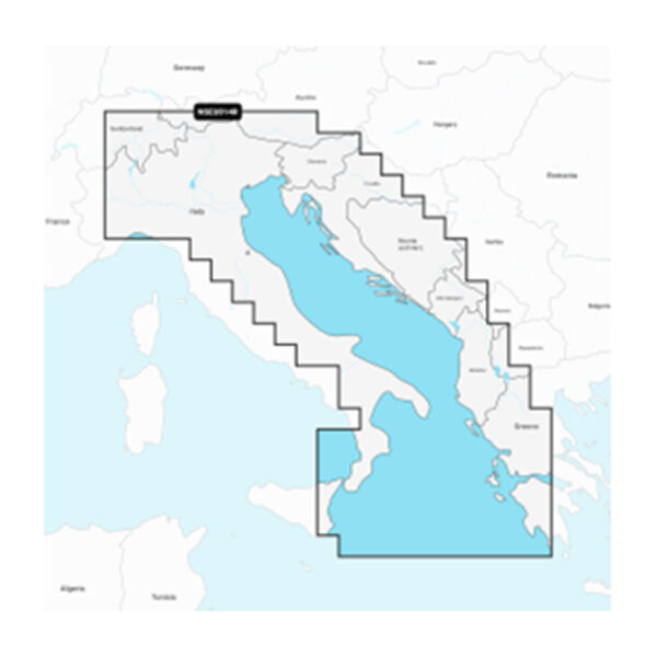 GARMIN Navionics+ NSEU014R, Italy Adriatic Sea kartica (od Istre do Otranta)