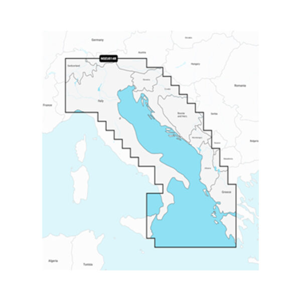 GARMIN Navionics Vision+ NVEU014R   Italija, Jadransko more (od Istre do Otranta), pomorska karta