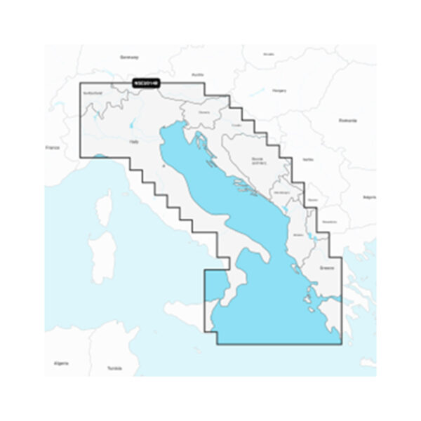 GARMIN Navionics Plus NAEU014R, Italy Adriatic Sea kartica